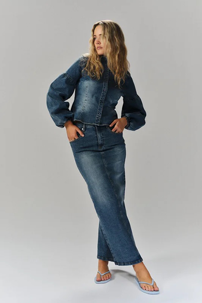 Ella & il - Kris denim-skjørt