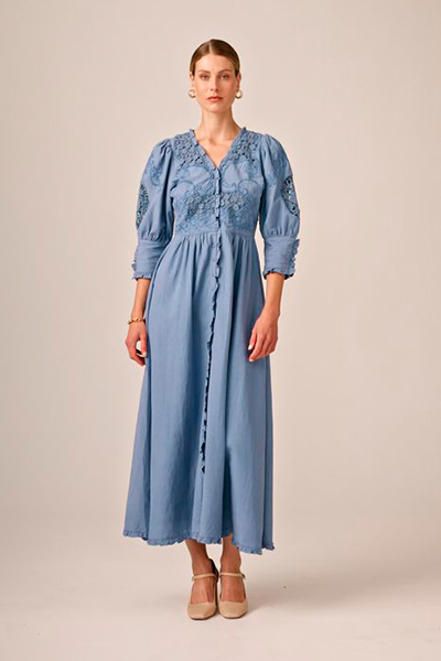By Timo - Linen button-down kjole
