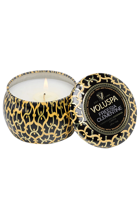 Voluspa - Freesia clementine mini tin candle
