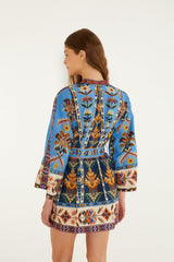 Farm rio - Embroidered mini kjole