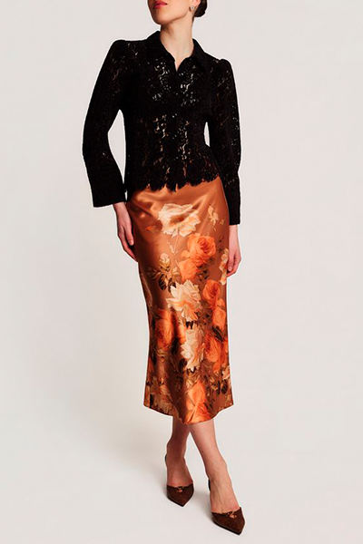By timo - Lace velvet skjorte