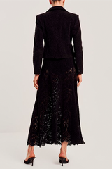 By timo - Lace velvet skjørt