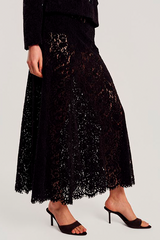 By timo - Lace velvet skjørt