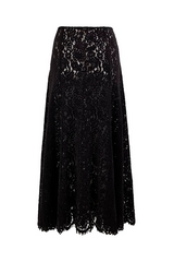 By timo - Lace velvet skjørt