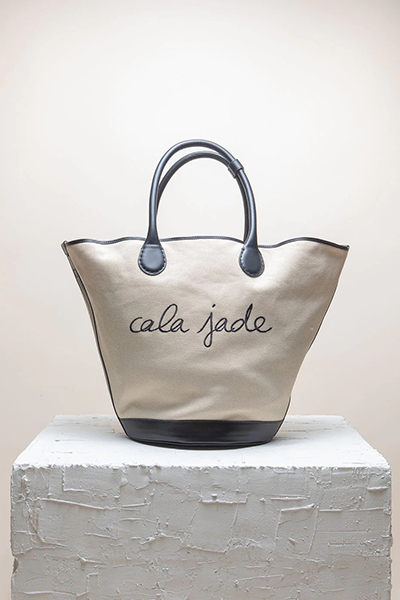 Cala jade - Sandhi canvas bag large