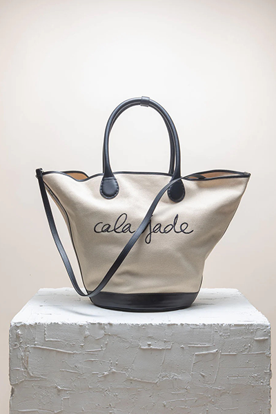 Cala jade - Sandhi canvas bag large