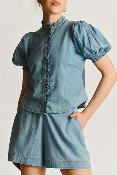 By timo - Denim bluse