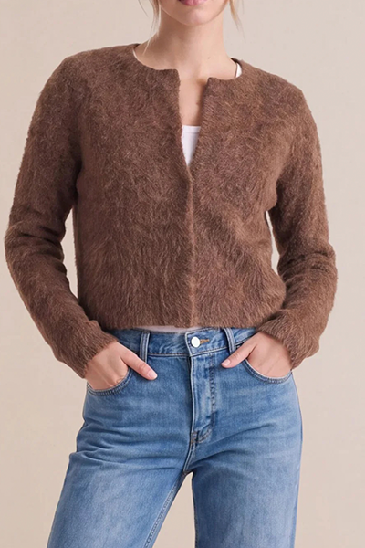 By timo - Hairy knit jacket