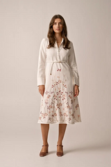 By Timo - Linen collared kjole