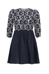 By timo - Broderie anglaise mini kjole
