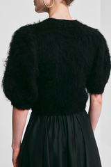 By Timo - Hairy knit puffed cardigan