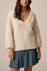 By Timo - Alpaca v-neck genser
